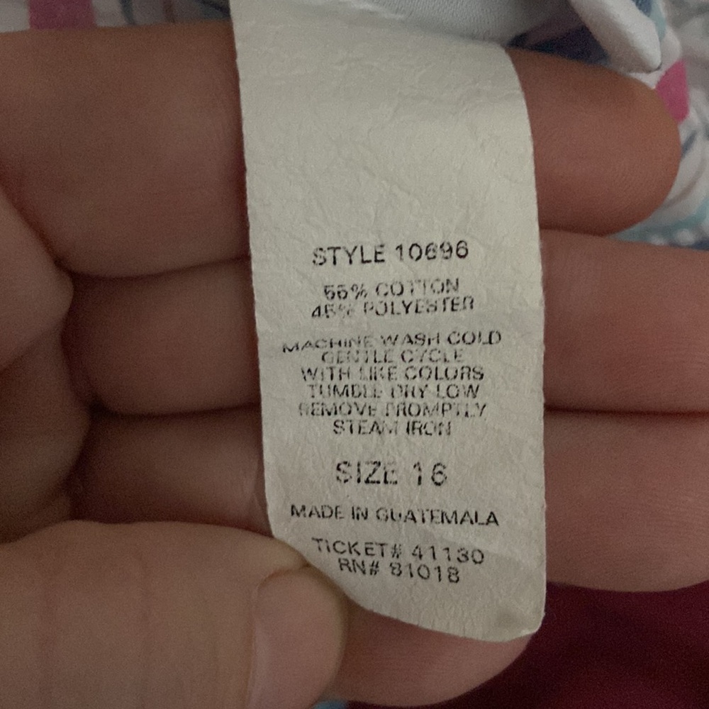 Striped seersucker pants size 16 - Picture 9 of 9